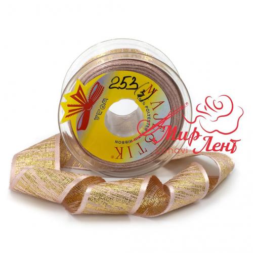Лента ZEBRA 38мм №253 золото